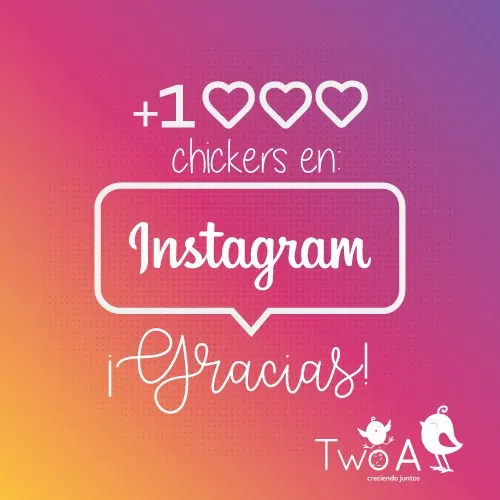 1k Seguidores en Instagram - Two A - Accesorios handmade